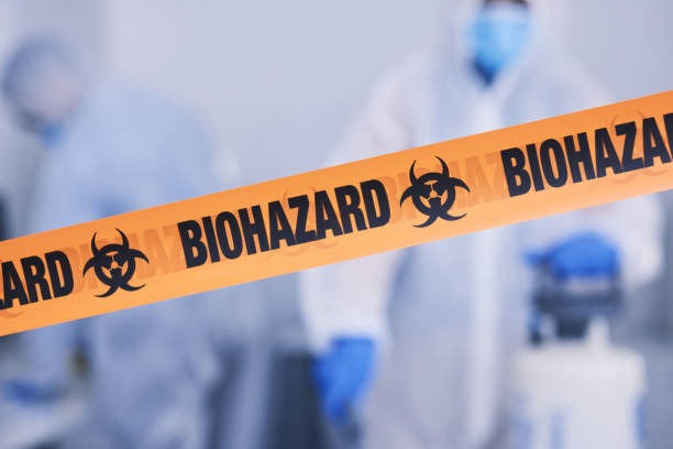 Professional Biohazard Cleanup technician working in La Grange, TX